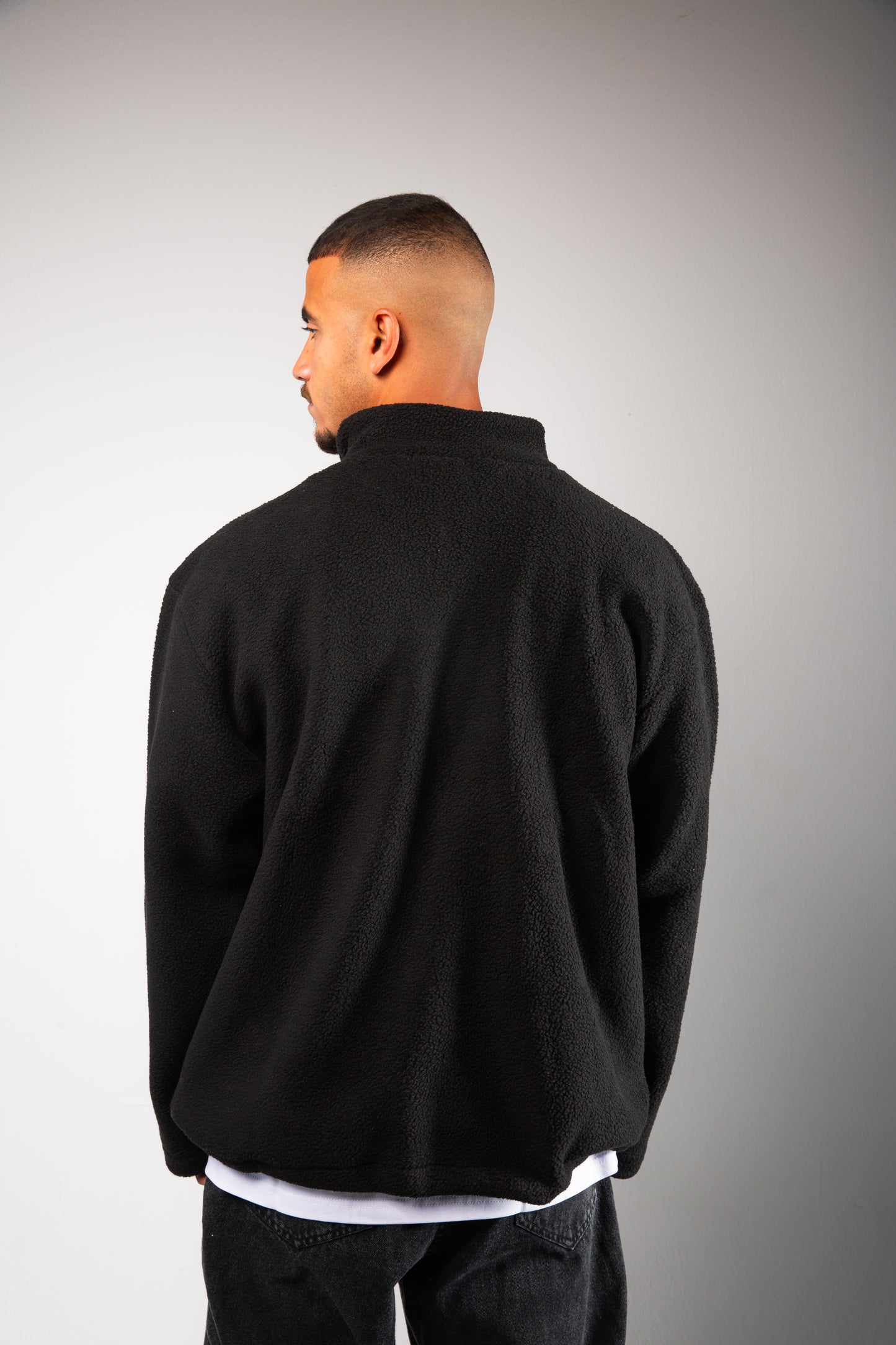 1-QUARTER ZIP-BLACK